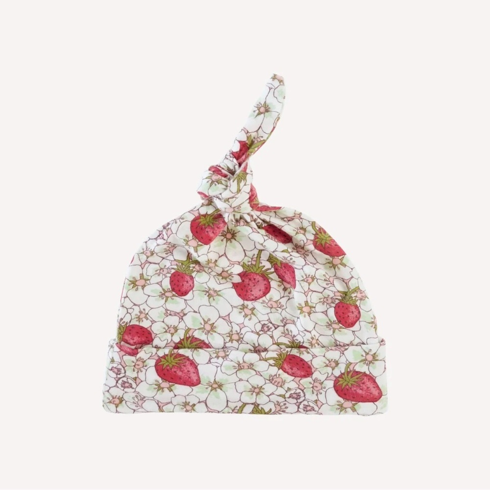 KATE QUINN KNOT HAT STRAWBERRY FLORAL | LENZING MODAL NWT 🍓